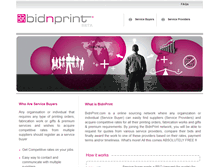 Tablet Screenshot of bidnprint.com